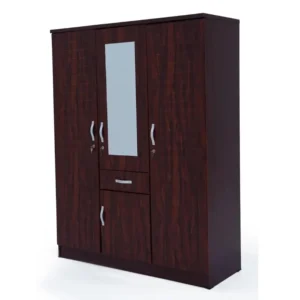 3-Door Heavy Duty Wooden Wardrobe