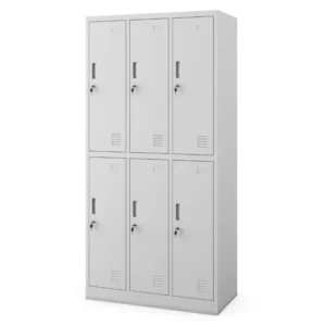 Metal Triplex 6-Door Locker Cabinet