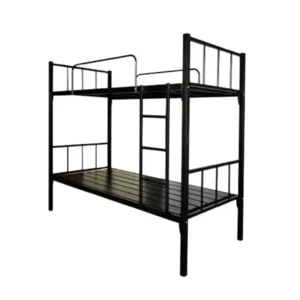 steel bunk bed black