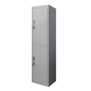 two tier steel locker